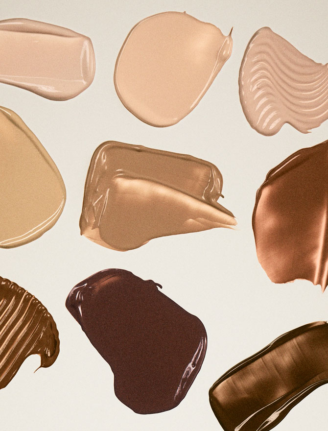 Different smoosh foundation shades
