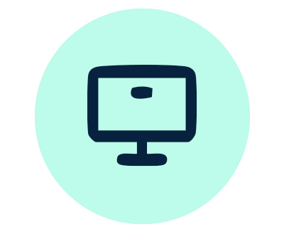 computer with AfterPay badge