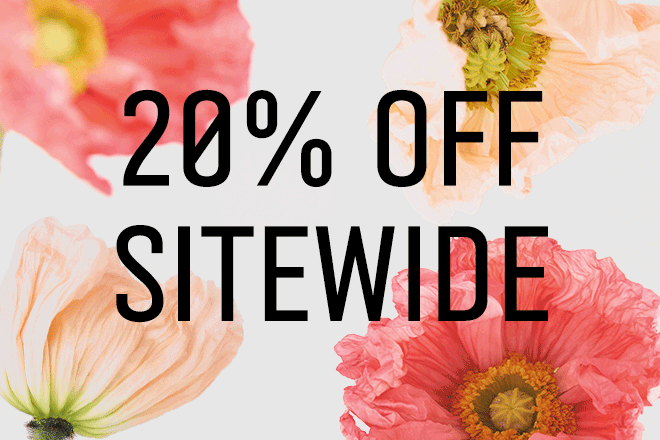 20% OFF SITEWIDE